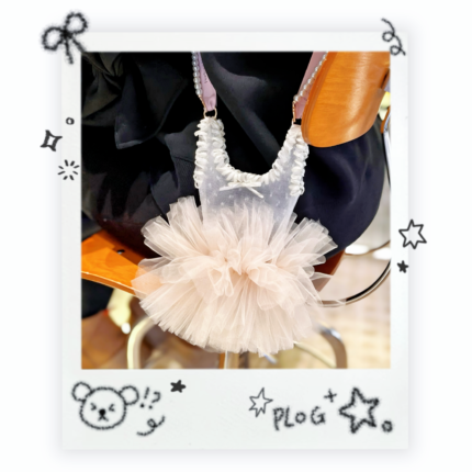 ふわっと舞う、バレリーナ気分のスマホバッグ🩰🎀✨